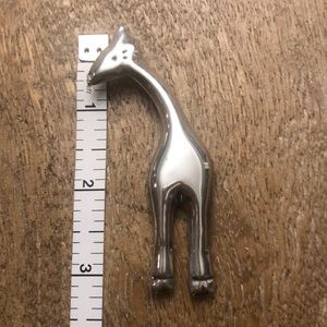 925 Silver Giraffe Pendant/Pin